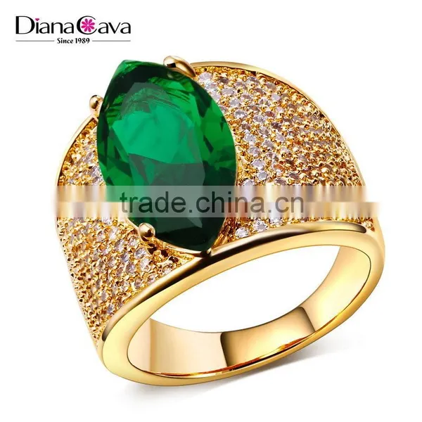 Dongguan Factory Direct Cocktail Jewelry Color Stone Zircon Red Blue Green Ring photo-3