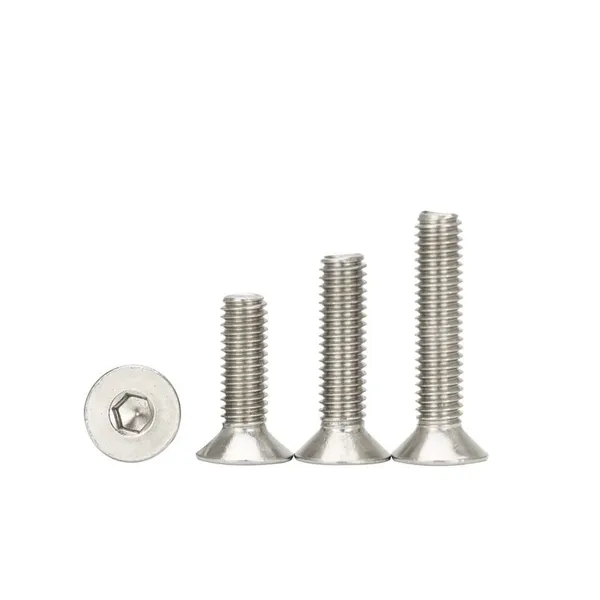 DIN7991 Stainless Steel A2 304 or 316 A4 Hex Socket Flat Head Cap Screw for Automotive photo-3