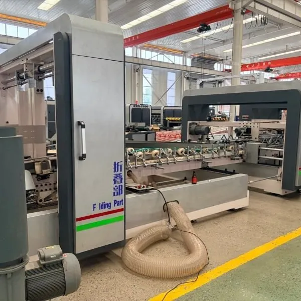 Large Output Horizontal Folder Gluer Stitcher for Industrial Mass Production photo-3