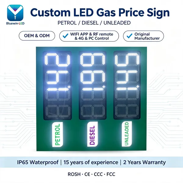 8inch Outdoor IP65 Outdoor Led Gas Pirce Sign photo-3