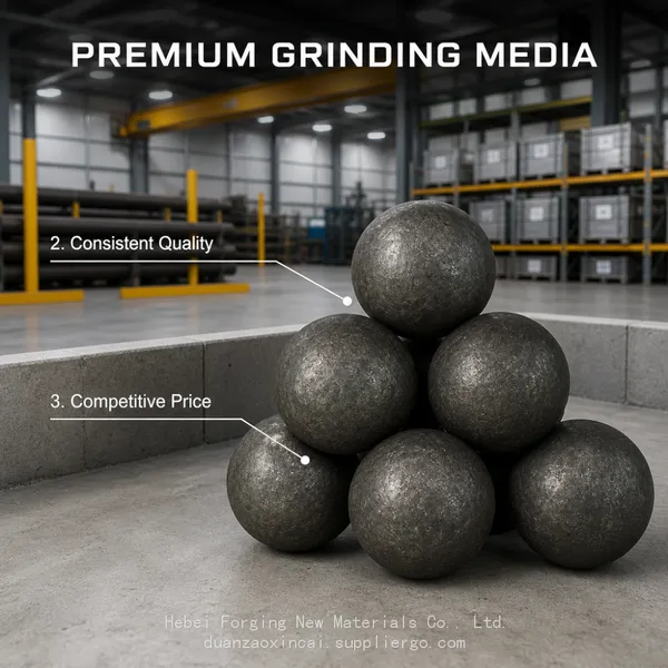 Crack Resistant Grinding Balls 20-120MM Heat Treated Steel For Mine Ball Mill Operation