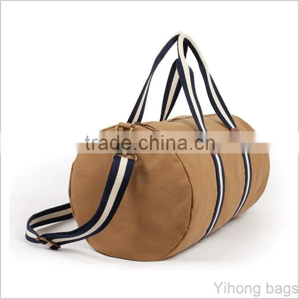 Simple Canvas Leather Duffle Bag photo-2