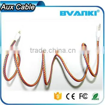 2016 Top Selling Products in Pure Copper 3.5mm Stereo Male to Male Audio Aux Cable co uk Free Sample Supplier's Choice photo-3