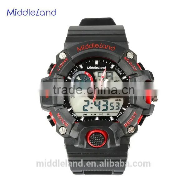 Luxury MIDDLELAND Brand Watch Latest Item Men Sports Double Movement Analog Digital Watches photo-4