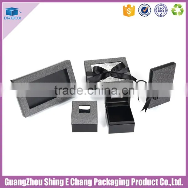 Luxury Iron-gray Paper Printed Gift Box Packaging,window Paper Gift Box,ribbon Paper Gift Box photo-5