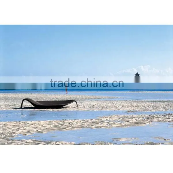 New Style Lounge Seat Outdoor Pool Beach Rattan Modern Leaf Lounge Chair photo-3