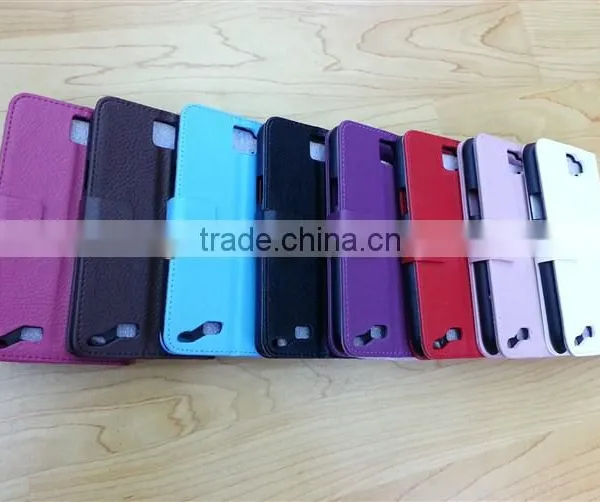 2016 High Quality pu Leather Case for Galaxy Note2 7100 Can be Inserted Cards