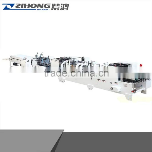 ZH-1450PC ZH-1080 High Speed Paper Cardboard File Folder Making Machine, Automatic Carton Box Making Machine Prices photo-3
