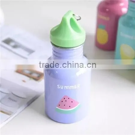 Small Size Mini Cartoon Print Aluminum Water Bottle