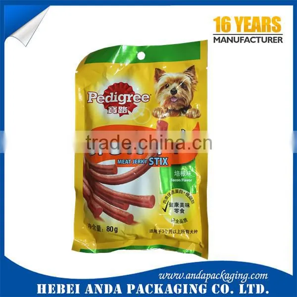 Printing Stand up Plastic Dog Food Snack Packaging Bag/ Vacuum Plastic Bags for Pet Food photo-6