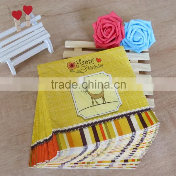 Top Quality Full Color Logo Printing White Paper Napkin photo-6