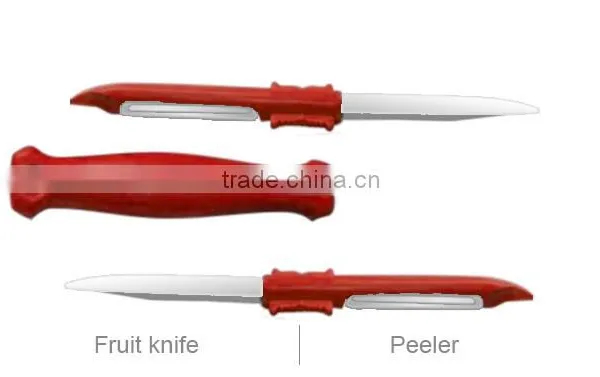 ABS+S/S 20*2.5 Kitchen Tools Stainless Steel Multi Peeler/potato Peeler/vegetable&fruit Peeler photo-2