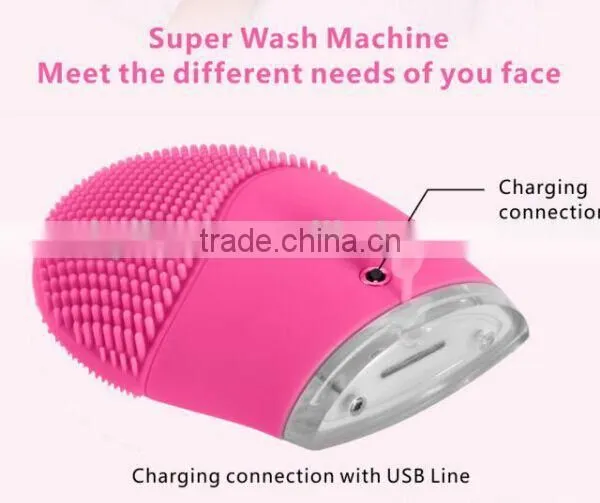 Mini Super Cool Face Cleansing Silicone Facial Cleaner photo-3