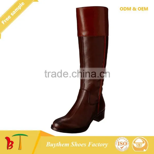 New Model High Heel Rubber Leather Boots for Women