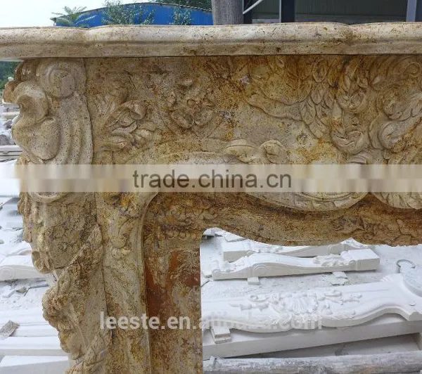 China High Quality Luxury Natural Stone Fireplaces photo-2