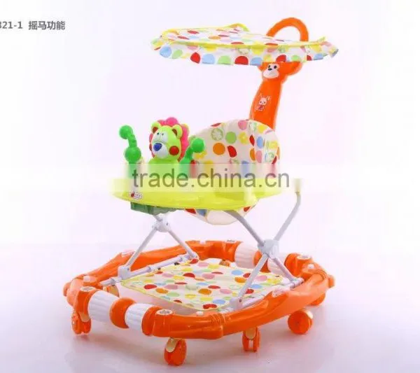 HOT SALE Multi-function Baby Walker With Music and Toys/New Model Kids Baby Walker With Brakes for Sale photo-4