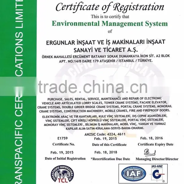 ERGUNLAR INC. Monorail Crane photo-3