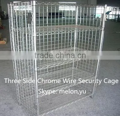 Factory Direct Sales Chrome/Stainless Steel Security Cage/Wire Shelving Cage photo-3