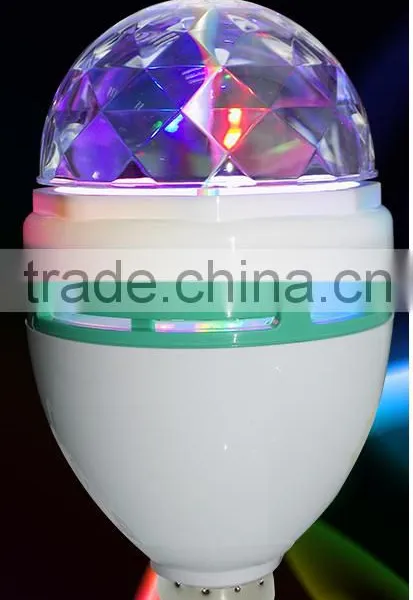 Disco Party Bar Club Effect Stage Light Bulb E27 LED Lighting Full Color Rotating Lamp photo-2