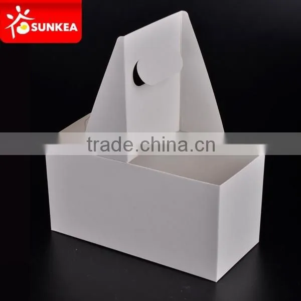 Custom Made Paper Coffee Cup Carrier With Handle photo-3