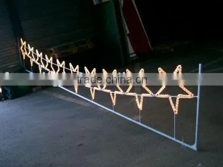 LED Rope Light Motif five-pointed lighted stars