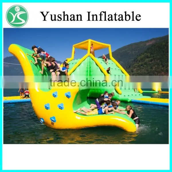 Guangdong Yushan Factory Cheap Giant Inflatable Floating Water Slide photo-2