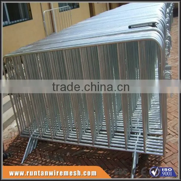 Hot dipped galvanized pedestrian metal traffic crowd portable control barrier