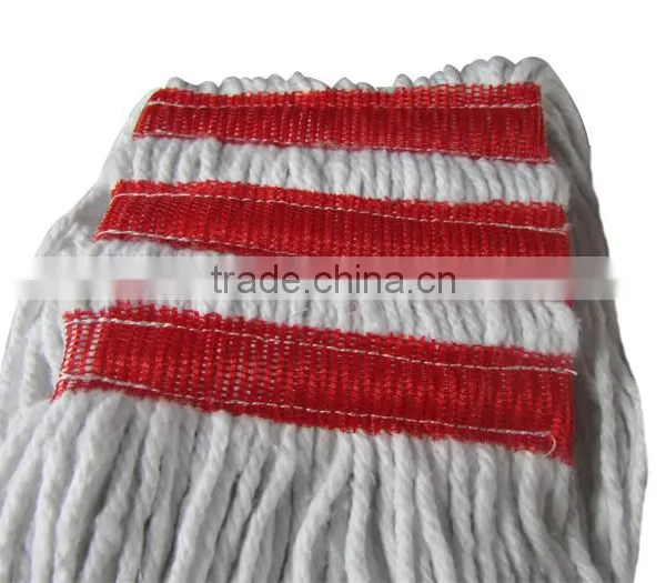 G012 Cut End Bleach White Blended Cotton Mop Manufacturer. photo-2