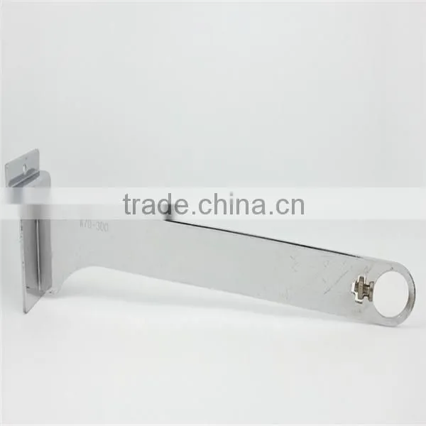 Metal Pipe Holder Slatwall Marble Shelf Bracket photo-5
