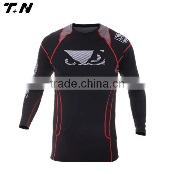 Popular Fitness Blank Compression Jersey for Men photo-2