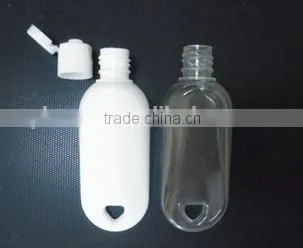30ml HDPE Hook Bottle With Filp Top Cap for Hand Sanitizer,clear Plastic Hook Bottle