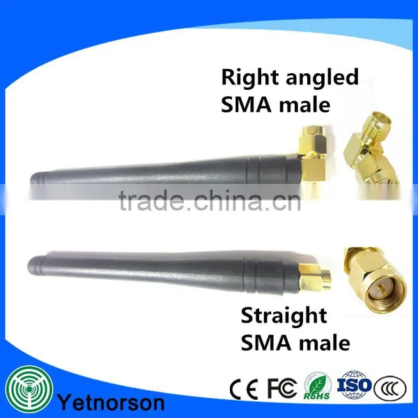 Omni WIFI Antenna With RP SMA Male Connector For Wireless Router Oars Rubber Antenna photo-6