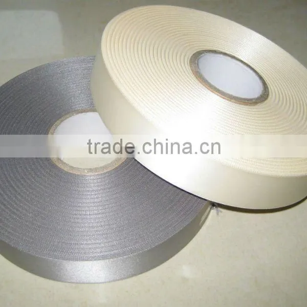 Single Face Woven Edge Printed Ribbon Satin