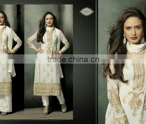 GEORGETTE DESIGNER SEMISTICHED SUIT photo-5