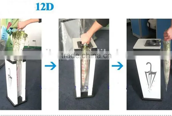 12 Wholesale Single Head Cold Rolled Plate Umbrella Wrapper for Hotel ABS Plastic Umbrella Wrapper photo-4