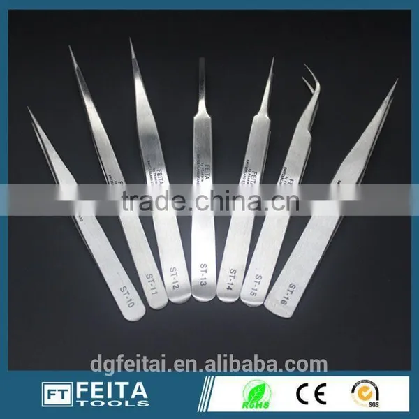 Donggaun ST Series Eyebrow Stainless Steel Precision Pointed Tweezers photo-2