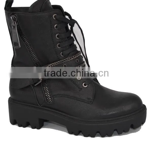 Boots on Sale Black Boots Puppy Heel Leather Ankle Boots Ankle photo-2