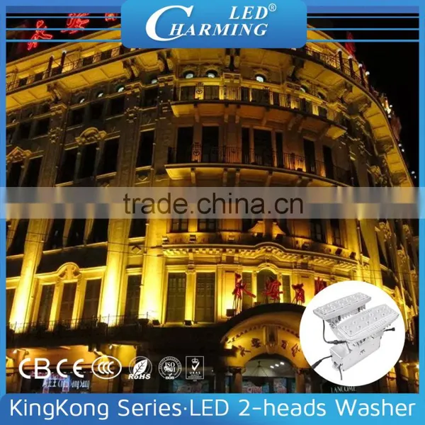 IP65 Waterproof Aluminum Alloy LED Wall Washer Double Head Rgb Led Flood Light for Outdoor photo-2