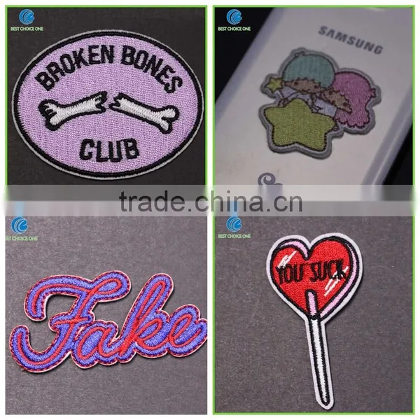 2016 Hot Sales Laser Cutting Woven Clothing Patches photo-5