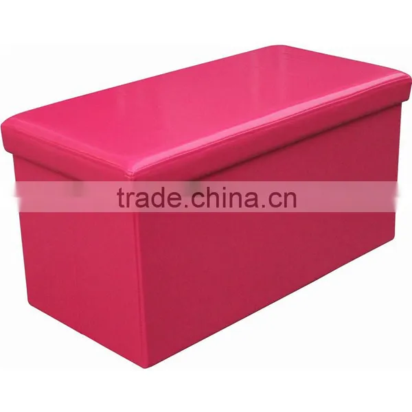 pu Strong Stool Ottoman Storage Bench photo-2
