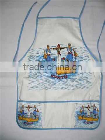 Halter-neck Style Sleeveless Kitchen Cooking Apron With Pocket Cooking Cotton Apron Bib(White) photo-2