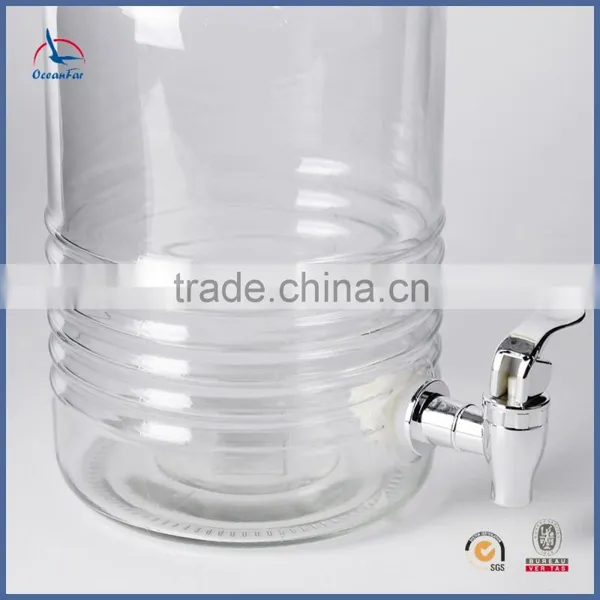 3.7L Glass Drink Beverage Dispenser Water Dispenser With Tap photo-3