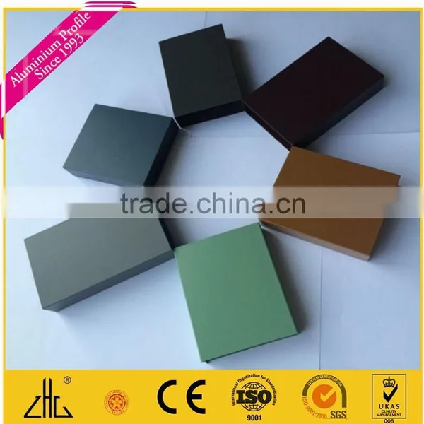 2015! Aluminium Powder Coating Profiles, Popular Colorful Powder Coated Profile, Powder Coated Aluminium Profile With Colors photo-2