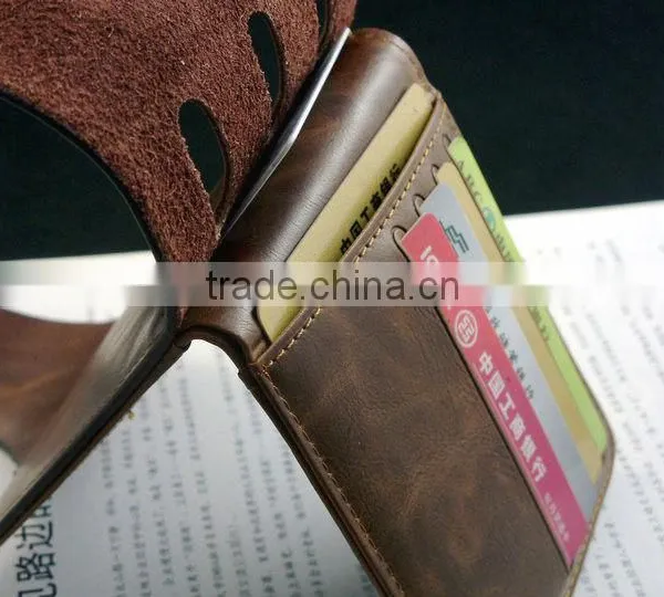 Cool Pocket Purse Credit Card Holder Mens Genuine Bifold Leather Wallet photo-6
