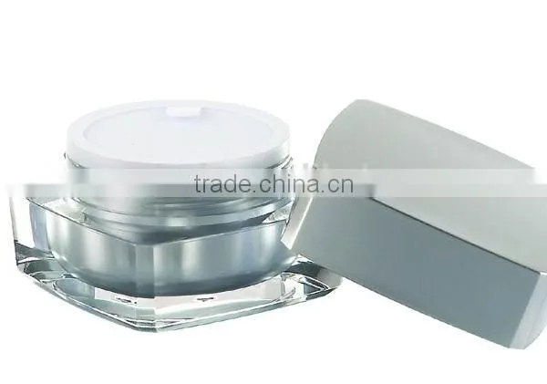 Cosmetic Octagonal Square Arcylic Cream Jar photo-2