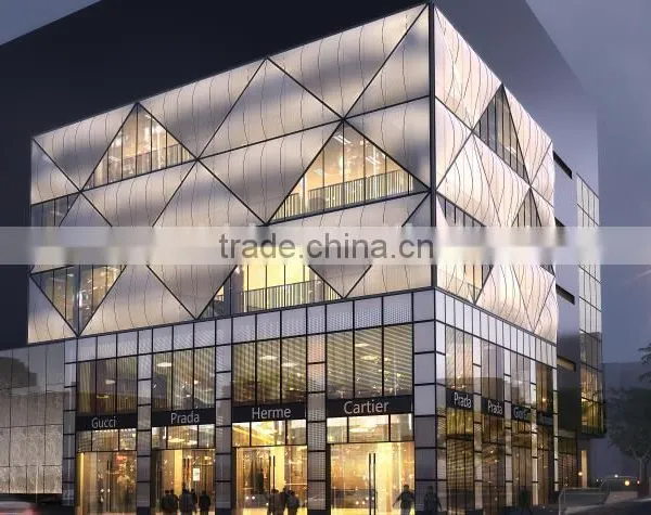 Architecture Facade With Textile Membrane and Fabric Structure Curtain Wall photo-5
