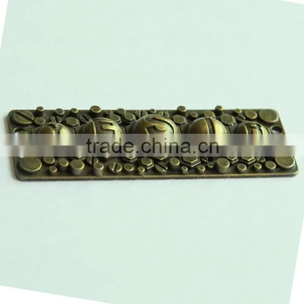 Fashion Metal Leather Label