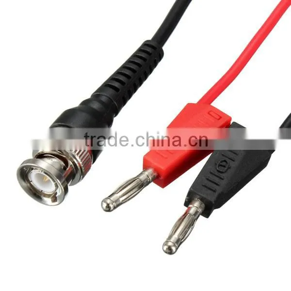 BNC Q9 To Dual 4mm Stackable Banana Plug With Socket Test Leads Probe Cable photo-4