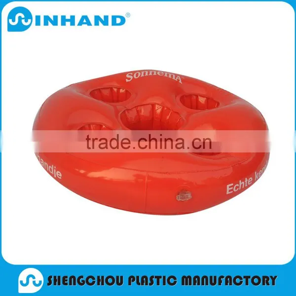 EN71-1-2-3, ASTM Fashion Red PVC Inflatable Beer Float/red Swimming Float for Beer/air Beer Float in Summer