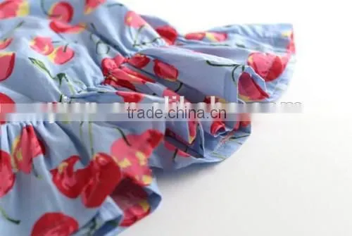 Beautiful Baby Girls Ruffle Shirt Back Big Bow Girls Ruffle Shirt photo-2